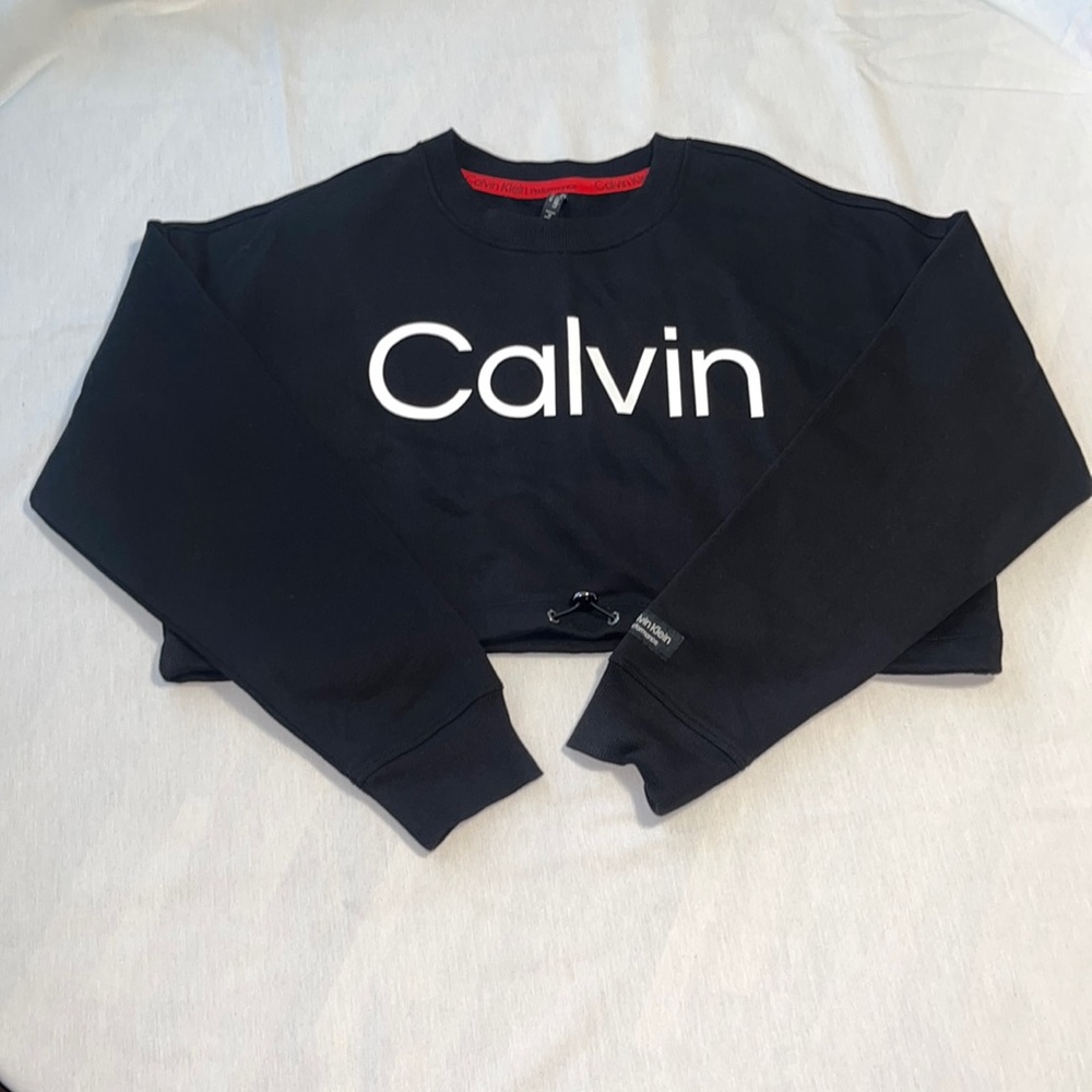 Calvin Klein Performance Cropped Sweatshirt Sz M